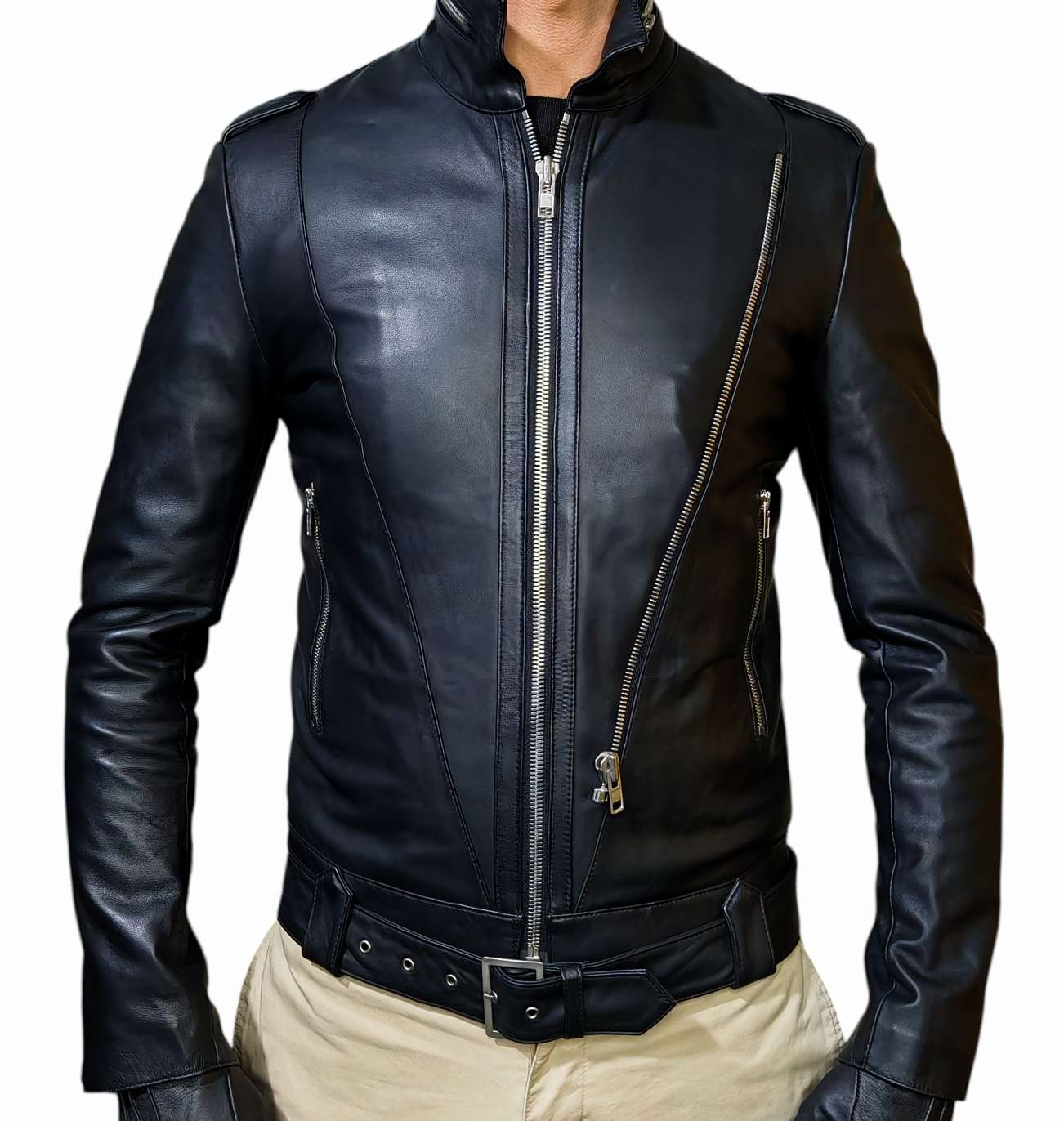 Lithium homme Leather Jacket