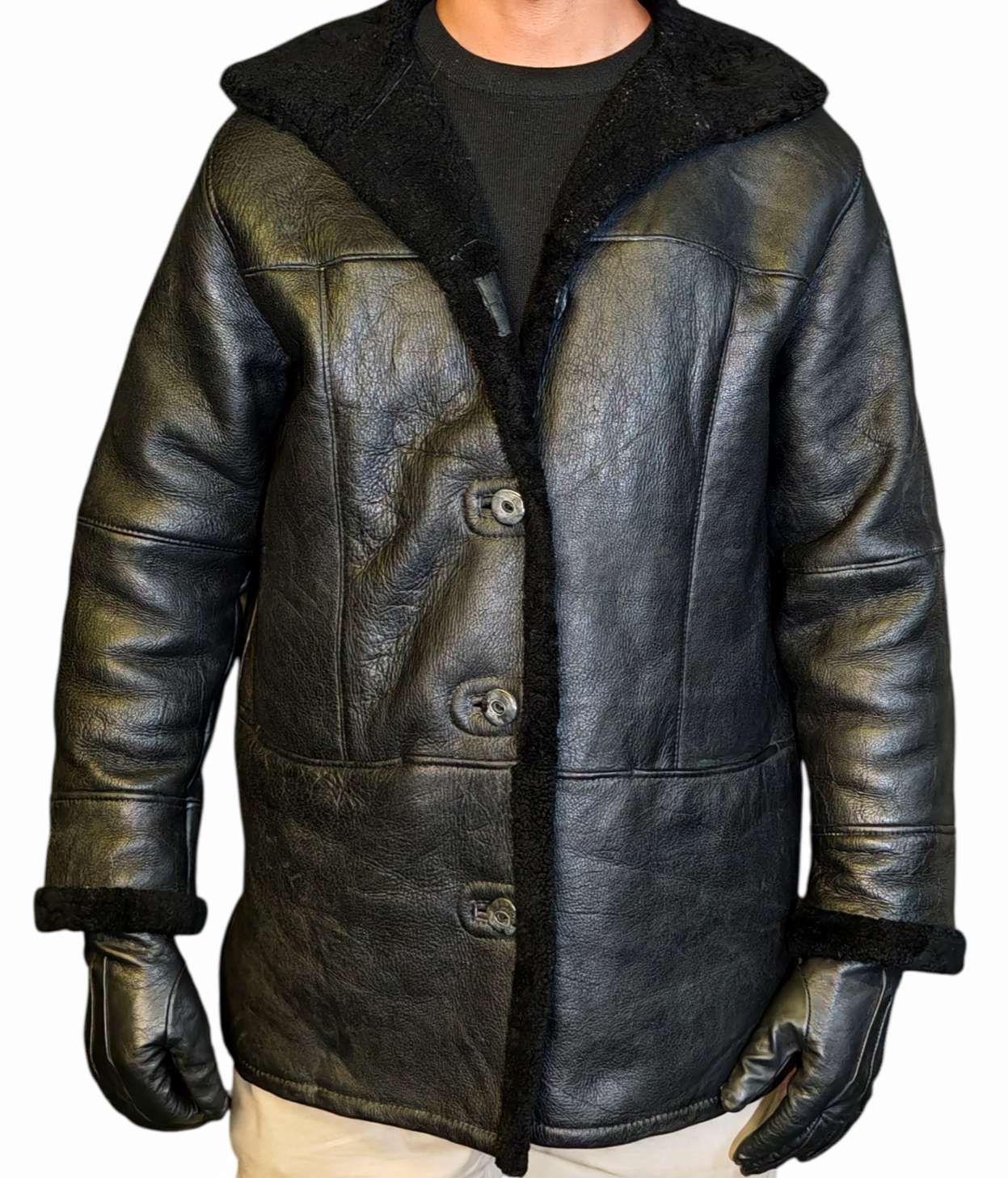 Cazadora con lana de oveja